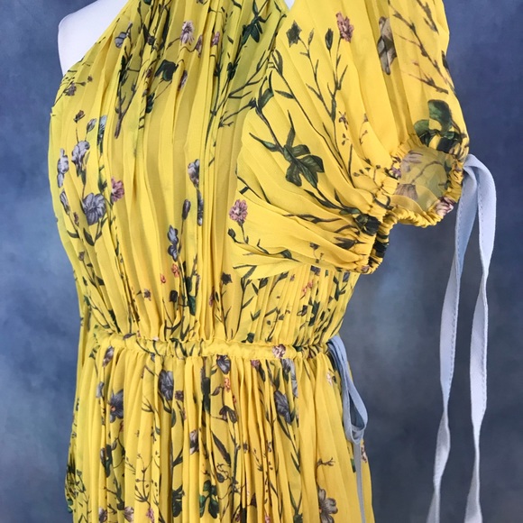 Self portrait cold shoulder floral maxi dress S M - Picture 4 of 7